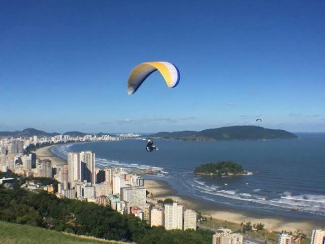Apartamento 621 Com Vista Para O Mar Sao Vicente  Luaran gambar